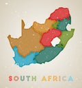 South Africa map.