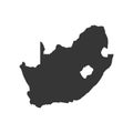 South Africa map outline Royalty Free Stock Photo