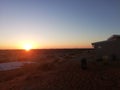 South Africa Northern Cape Kalahari sunset
