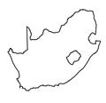 South Africa Outline Map