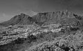 South Africa: Panoramic view of Cape town and the table-mouintain from Lions Head