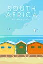 South Africa. Vector poster.