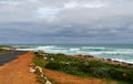 South Africa, Western Cape, Cape Peninsula, Cape of Good Hope, beach, ocean, road Royalty Free Stock Photo