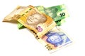 South African Bank Notes Featurning Nelson Mandela Royalty Free Stock Photo