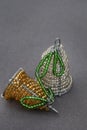 uniquely rustic African Christmas, handmade beaded ornaments