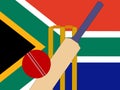 South African cricket Royalty Free Stock Photo