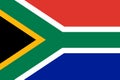 South African vector flag. The flag of South Africa Republic. Pretoria