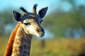 South African giraffe baby, Mkhaya Game Reserve, Swaziland Royalty Free Stock Photo