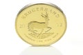 South African gold bullion coin Royalty Free Stock Photo