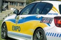 South African Police Car - EMPD Closup Side View Angled Royalty Free Stock Photo