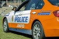 South African Police Cars - Back Angled to Side View Royalty Free Stock Photo