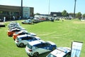 South African Police Cars - Wide angle of JMPD with EMPD and TMPD Royalty Free Stock Photo