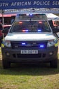 South African Police Service K-9 Vehicle on display