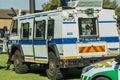 South African Police Service - a Nyala Armored Vehicle Side Angled View