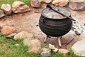 A South African potjiekos food pot