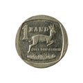 1 south african rand coin 1997 obverse