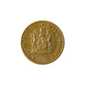 0,5 south african rand coin 1970 reverse