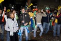 South African Soccer Fans Celebrating