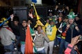 South African Soccer Fans Celebrating