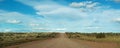 Dirt road, landscape, freedom, South America, Argentina, Patagonia, Santa Cruz Province Royalty Free Stock Photo