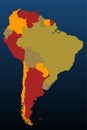 South America (coloured)