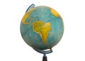 South America earth globe map Royalty Free Stock Photo