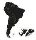 South America and the Falkland Islands