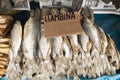 South America, Fried fish on the market in the Iquitos major city in Amazonia.