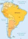 South America map