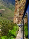 Peru, Cusco, Aguas Calientes, Machu Picchu, blue train