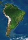 South America - physical map