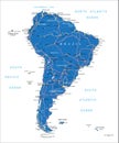 South America road map