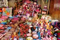 South America souvenir, colorful dolls Royalty Free Stock Photo