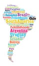 South American countries Royalty Free Stock Photo