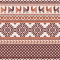 South american fabric ornamental pattern Royalty Free Stock Photo