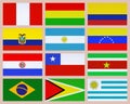 South american flags