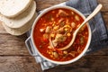 South American food Brunswick Stew pulled meat with vegetables o Royalty Free Stock Photo