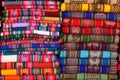 South American traditional fabrics Royalty Free Stock Photo