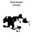 South Apopka outline map Royalty Free Stock Photo