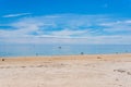 People relaxing on Seacliff beach in Holdfast bay, Australia