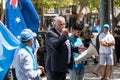 South Australia Senator Rex Patrick Having a Speech in a pro-Uyghur Protest