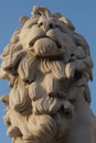 The South Bank Lion Statue, Westminster Bridge, London, England Royalty Free Stock Photo