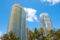 South Beach High Rise Condominiums Royalty Free Stock Photo