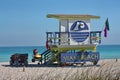 South Beach lifeguard stand Royalty Free Stock Photo