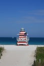 South Beach lifeguard Stand Royalty Free Stock Photo