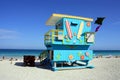 South Beach lifeguard Stand Royalty Free Stock Photo