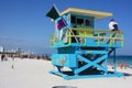 South Beach lifeguard Stand Royalty Free Stock Photo