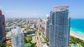 South Beach, Miami Beach. Florida. Aerial view. Royalty Free Stock Photo