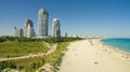 South Beach, Miami Beach. Florida. Aerial view. Royalty Free Stock Photo