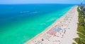 South Beach, Miami Beach. Florida. Aerial view. Royalty Free Stock Photo